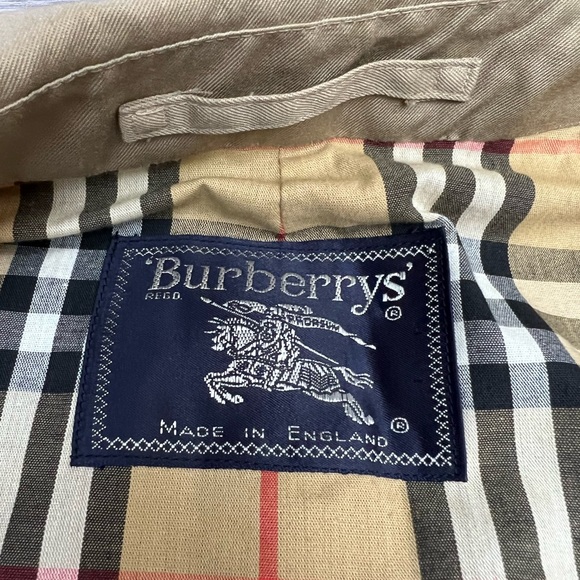 Burberry Tan Car Coat Trench Coat 50R - Picture 7 of 8